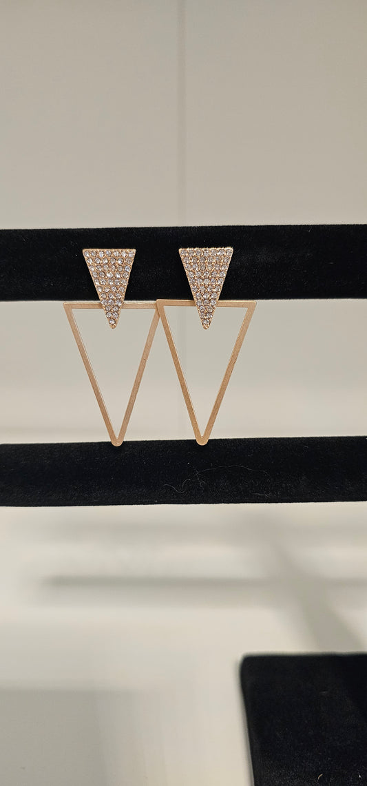 Triangle Diamond Earrings