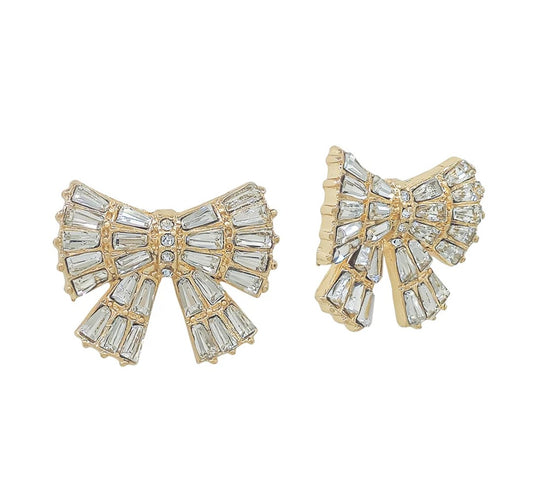 Crystal Bow Earrings