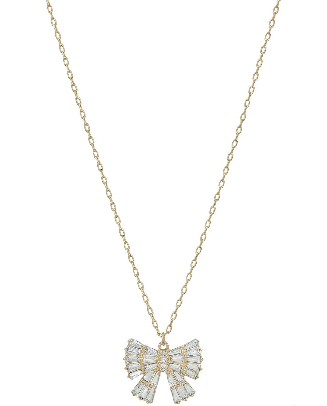 Gold Bow Chain Necklace